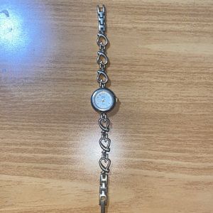 Heart shaped band faded glory watch